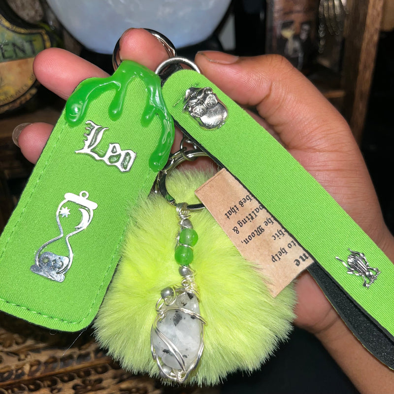 Leo Crystal Key Chains