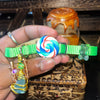 Medium Purple & Green Cat Collars