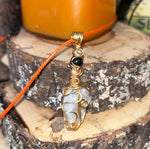 Rainbow Moonstone Crystal Necklace