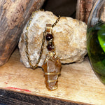 Honey Calcite Crystal Necklaces