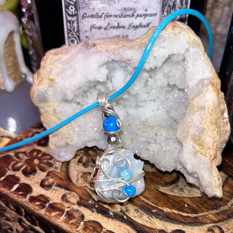 Calming Blue Calcite Necklaces