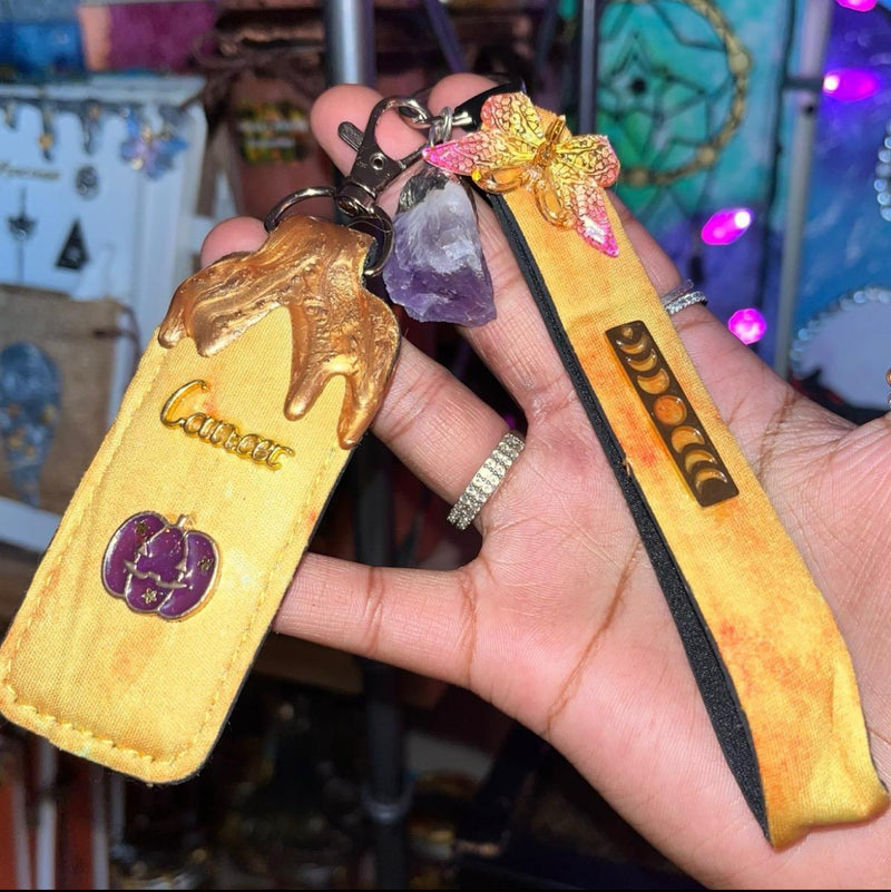 Cancer Crystal Key Chains