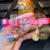 Small Pink & Cream Cat Collars