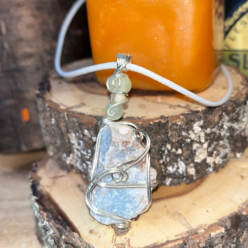 Angelic Angelite Crystal Necklace