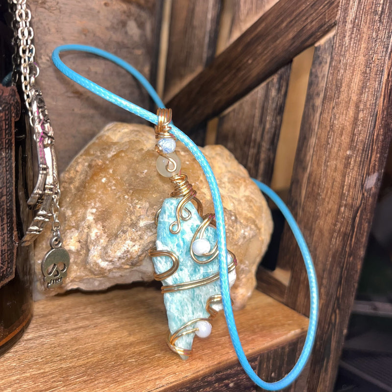 Amazonite Crystal Necklace