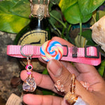 Small Pink & Cream Cat Collars
