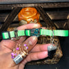 Small Purple & Green Cat Collars