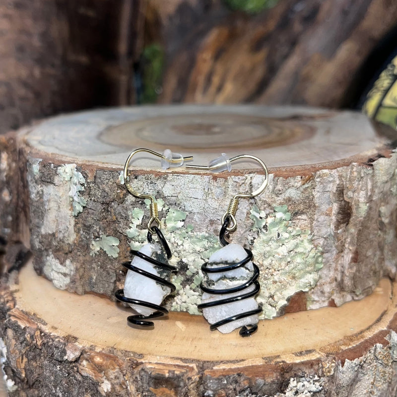 Raw Cut Crystal Earrings