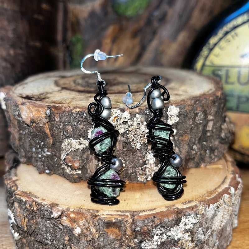 Raw Cut Crystal Earrings
