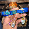 Small Light & Dark Blue Cat Collars