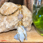 Blue Calcite Crystal Jewelry
