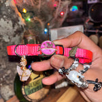 Medium Pink & Cream Cat Collars