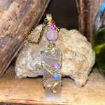 Raw Selenite Crystal Necklaces