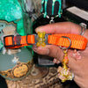Small Orange & Red Cat Collars