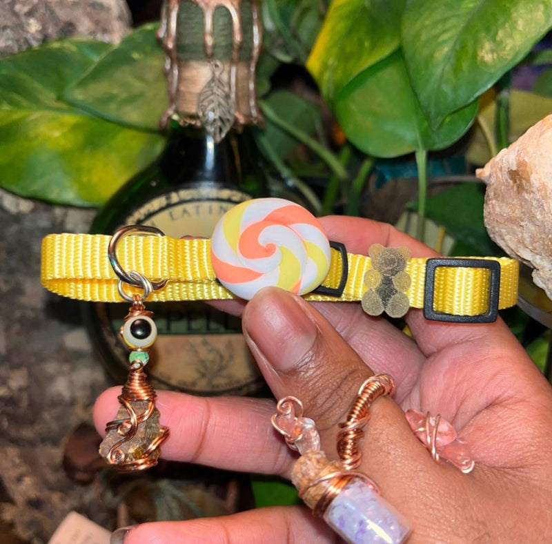 Small Pink & Cream Cat Collars