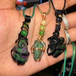 Ruby Zoisite Crystal Necklace