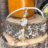 Rainbow Moonstone Crystal Necklace