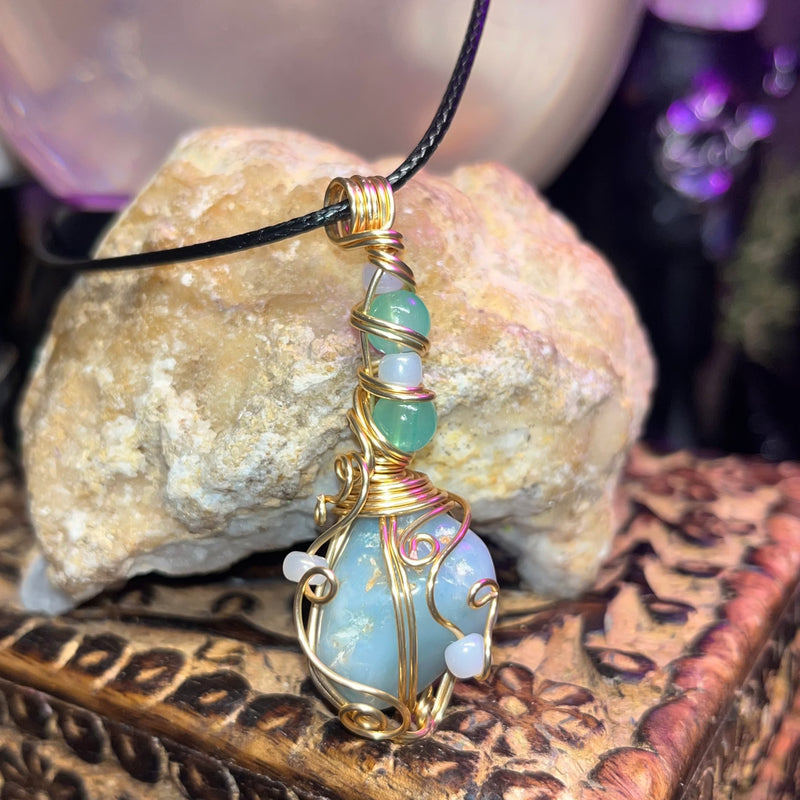 Amazonite Crystal Necklace