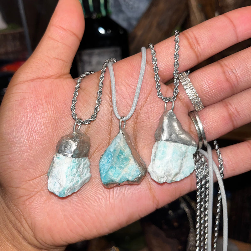Amazonite Crystal Necklace