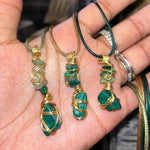 Malachite Crystal Necklaces