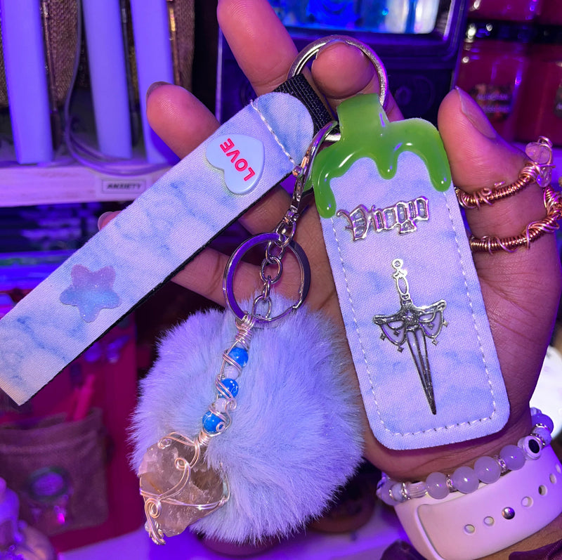 Virgo Crystal Key Chains