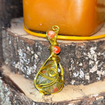 Unakite Tumbled Necklaces
