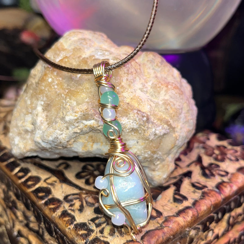 Amazonite Crystal Necklace