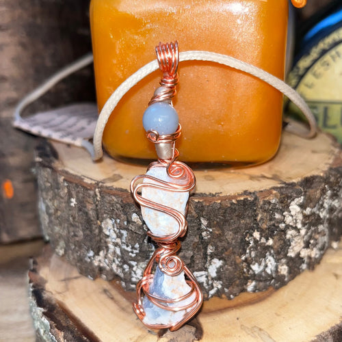 Angelic Angelite Crystal Necklace