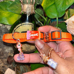 Small Orange & Red Cat Collars