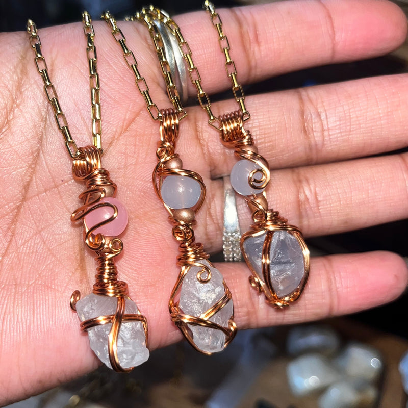Celestine Crystal Necklaces