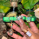 Small Purple & Green Cat Collars