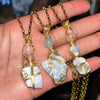 Blue Calcite Crystal Jewelry