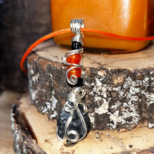 Black Onyx Crystal Necklaces