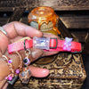 Medium Pink & Cream Cat Collars