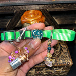 Small Purple & Green Cat Collars