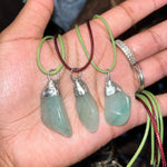Green Aventurine Crystal Necklaces