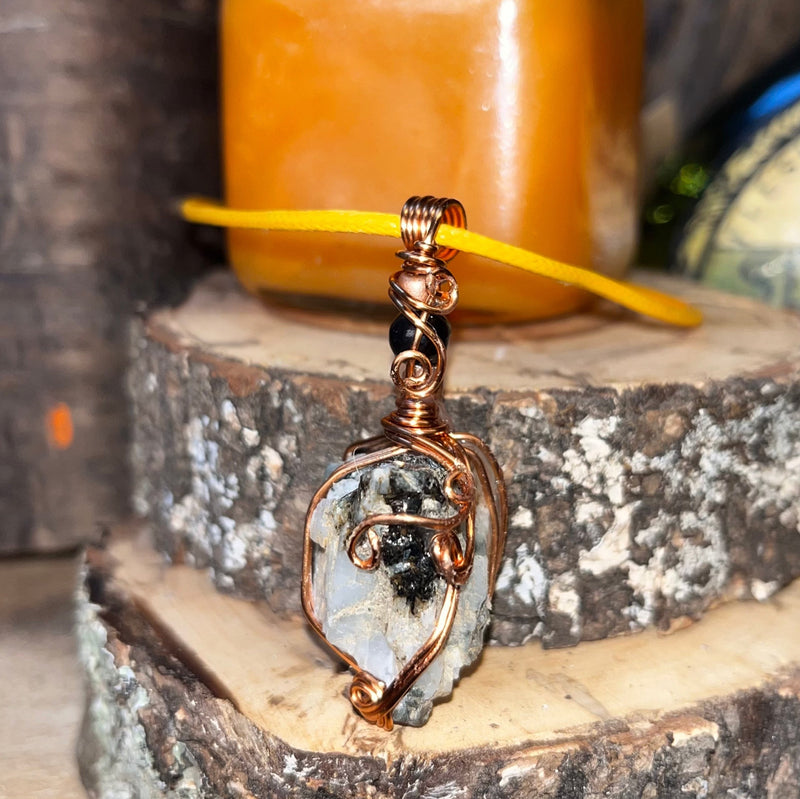 Rainbow Moonstone Crystal Necklace