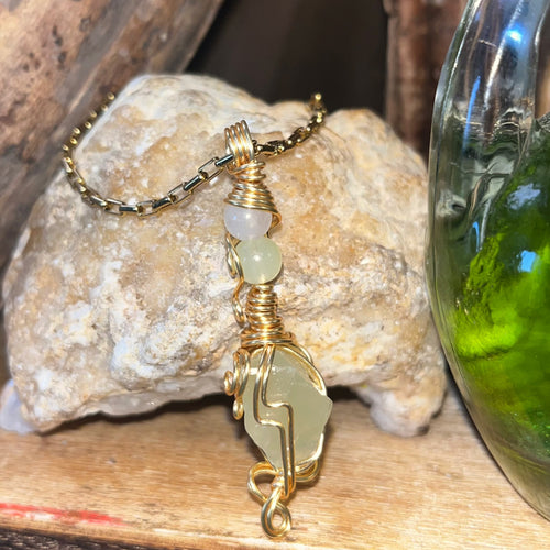 Green Calcite Whimsical Realm