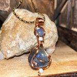 Aura Quartz Crystal Necklaces