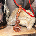 Red Calcite Crystal Necklaces