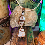 White Onyx Leather Necklace