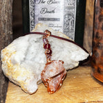 Pumpkin Sunstone Crystal Necklace