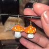 Handmade Mushroom Earrings