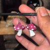 Handmade Mushroom Earrings