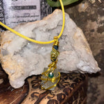 Green Calcite Crystal Necklaces