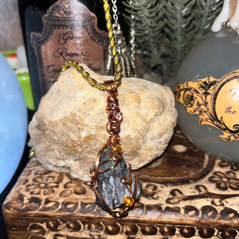 Black Onyx Crystal Necklaces