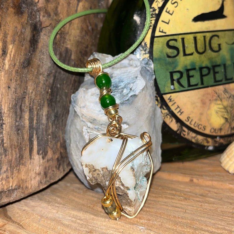 Tree Agate Crystal Necklaces