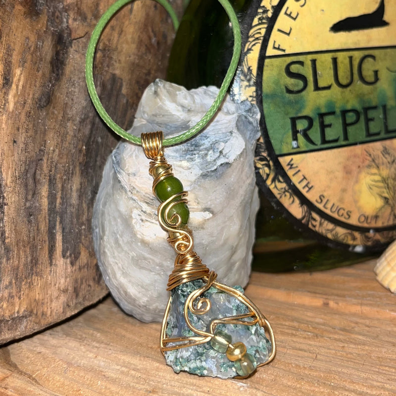 Tree Agate Crystal Necklaces