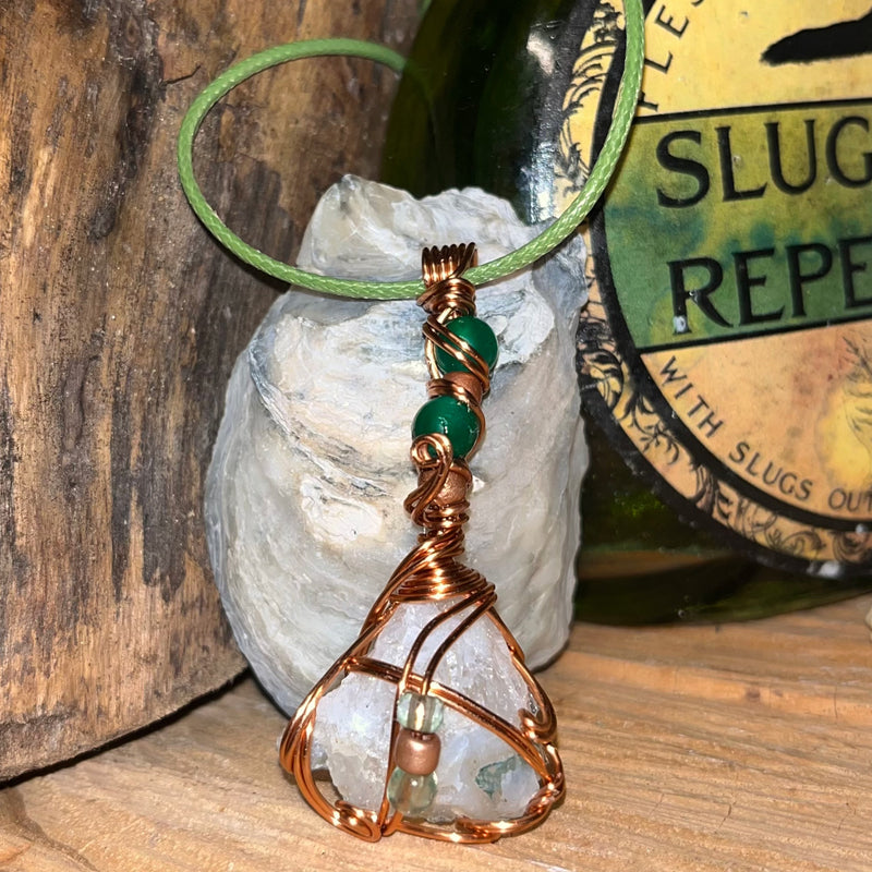 Tree Agate Crystal Necklaces