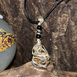 Black Amber Crystal Necklaces